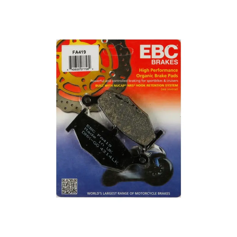 Ebc Premium Brake Pads - Part Number 15-419 1