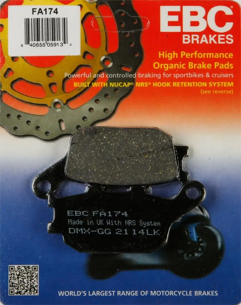 Ebc Standard Brake Pads – Compatible Front/Rear Disc Application 1