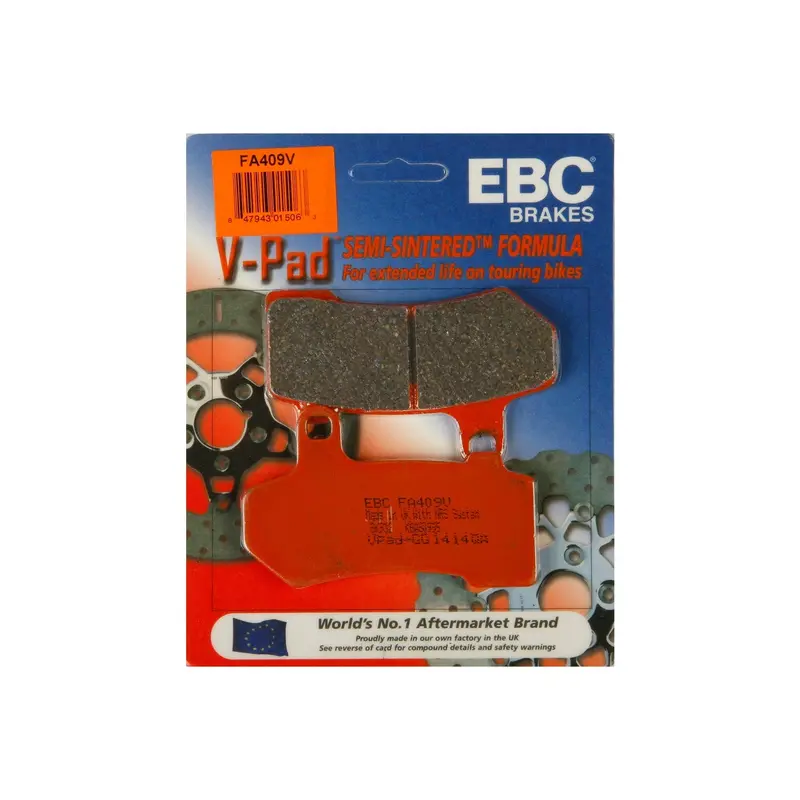 Ebc V-Series Brake Pads For Enhanced Stopping Power - Fa409V (15-409V) 1