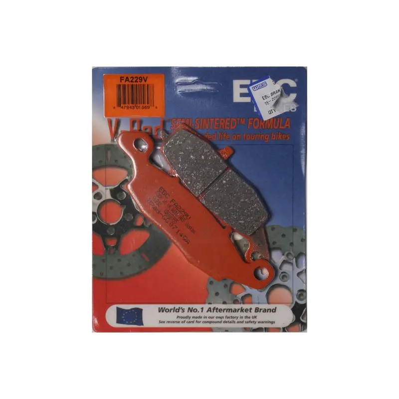 Ebc V-Series Rear Brake Pads – Optimized For Aggressive Driving – Model 15-229V 1