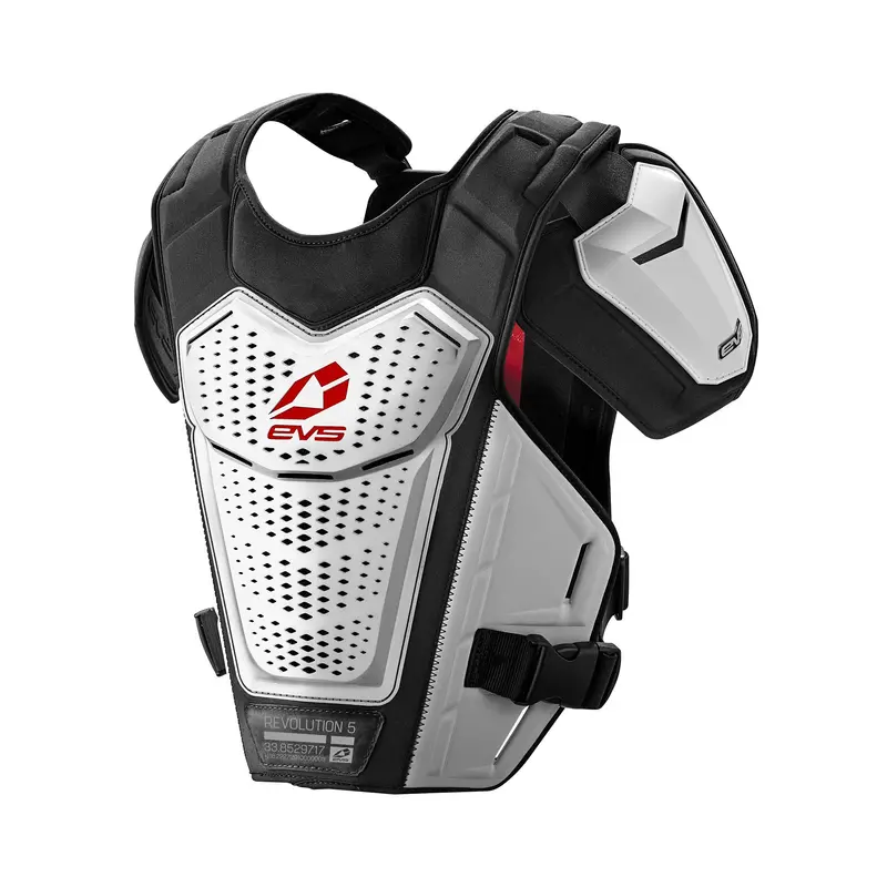 Evs Revo 5 Roost Guard – White, Small/Medium – 663-2121S 1