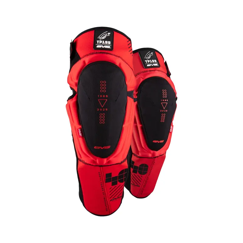 Evs Tp199 Knee And Shin Guards – Limited Edition 40Th Anniversary Red, Small/Medium 1