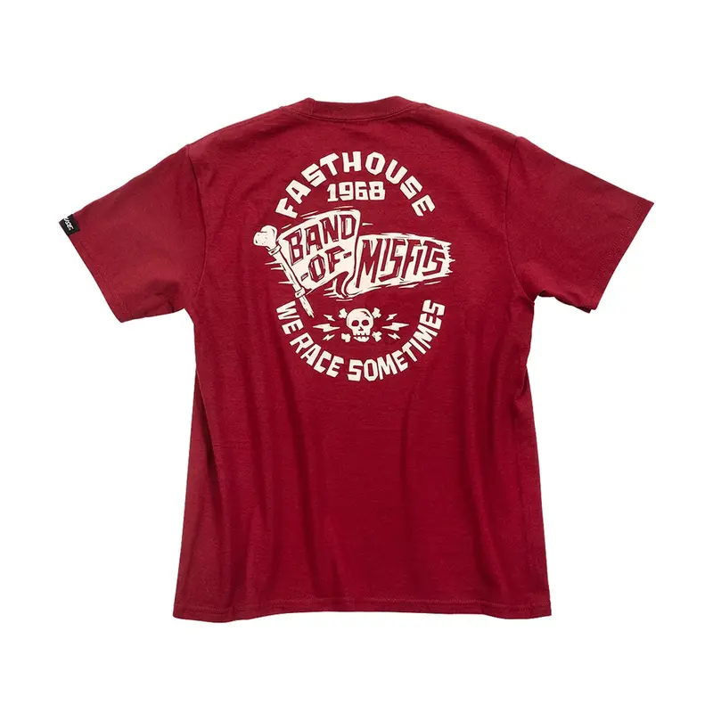 Fasthouse Marauder Youth T-Shirt – Cardinal Red 1