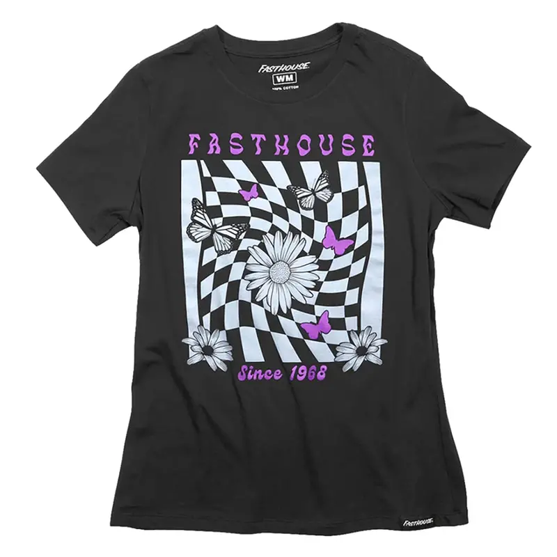Fasthouse Whirl Women’S Black Graphic T-Shirt 1