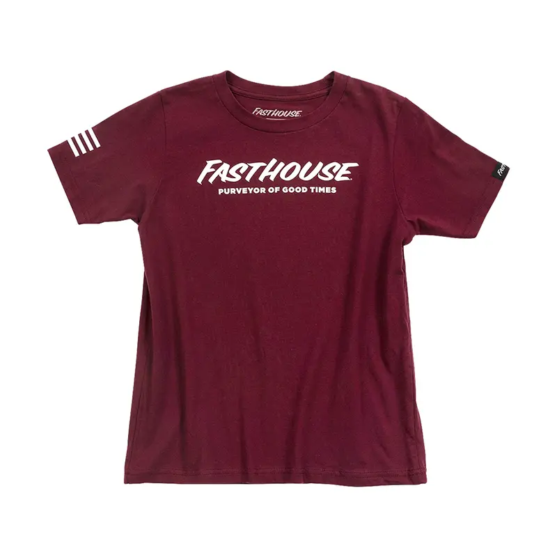 Fasthouse Youth Logo Graphic T-Shirt – Maroon 1