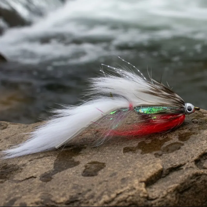Fat-Bellied Zonker Streamer – White, Black, Olive, And Natural Shades 3