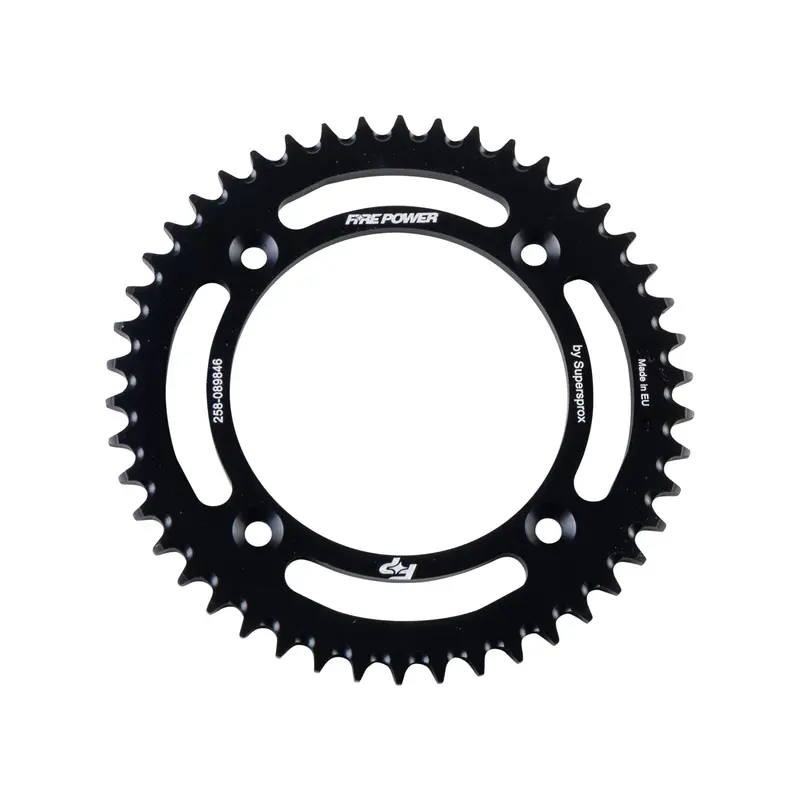 Fire Power Aluminum Rear Sprocket – 46 Tooth, Matte Black Finish 1