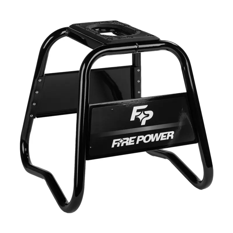 Fire Power Black Podium Stand For Motorcycles – Precision-Level Support – 61-08304 1