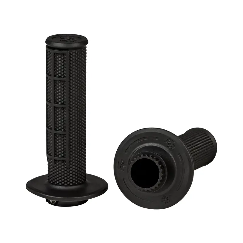 Fire Power Control Mx Half-Waffle Lock-On Grips – Black, 24-0201 1
