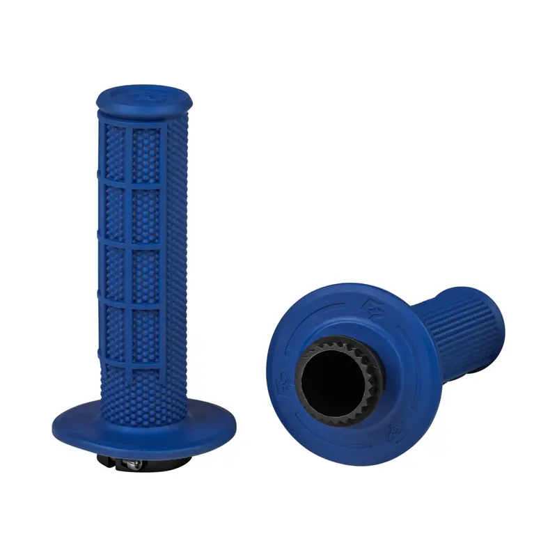 Fire Power Control Mx Half-Waffle Lock-On Grips – Blue, 24-0204 1