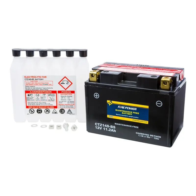 Fire Power Ctz14S-Bs Maintenance-Free Motorcycle Battery – Model 49-2295 1