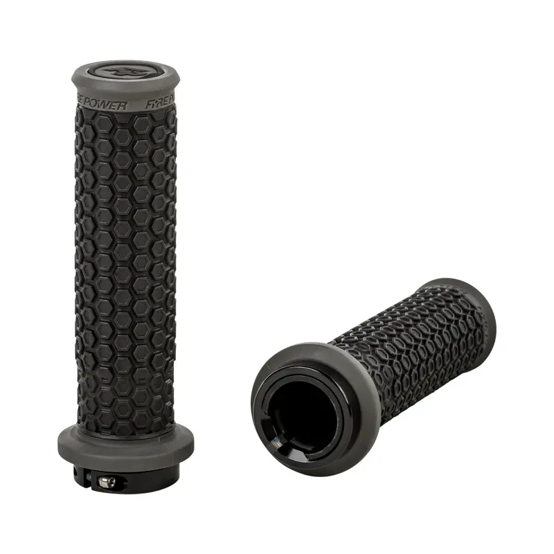 Fire Power Pilot Atv Lock-On Grips – Black/Gray, 24-0109 1
