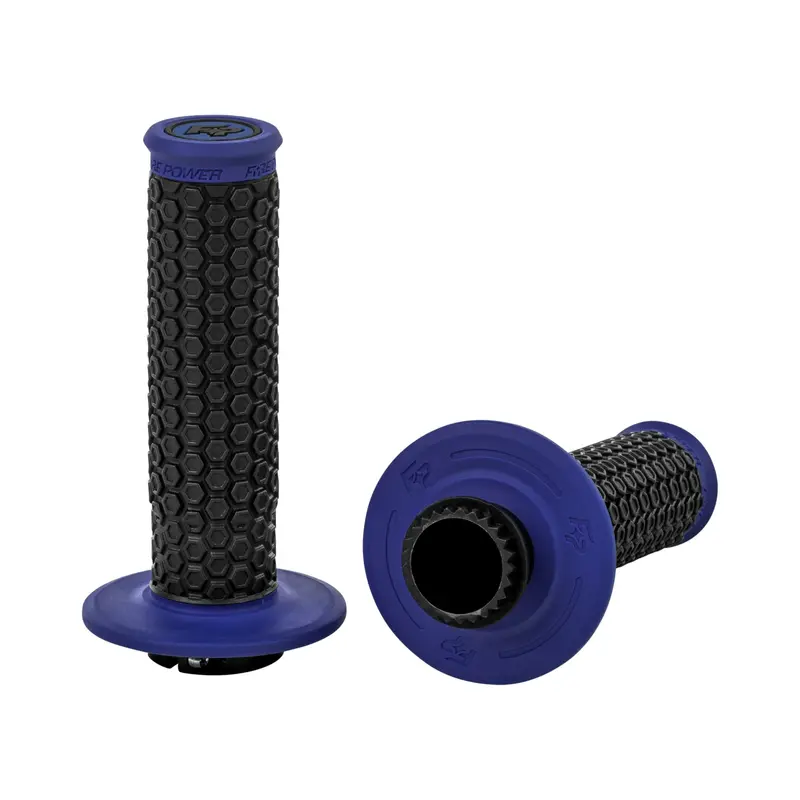 Fire Power Pilot Mx Lock-On Grips – Blue, 24-0101 1