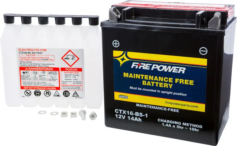 Fire Power Universal Maintenance-Free Motorcycle Battery – Model 49-2278 1