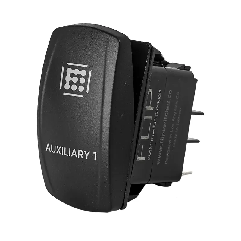 Flip Standard Rocker Switch For Aux1 Circuit Control – Reliable On/Off Operation, Model 12-9112 1