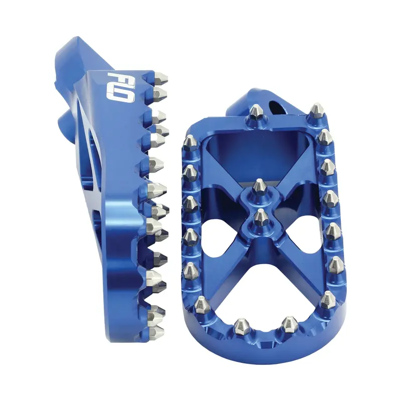 Flo Motorsports Adventure/Snow-Ready Blue Footpegs – All-Terrain Design – Model 122-18042 1