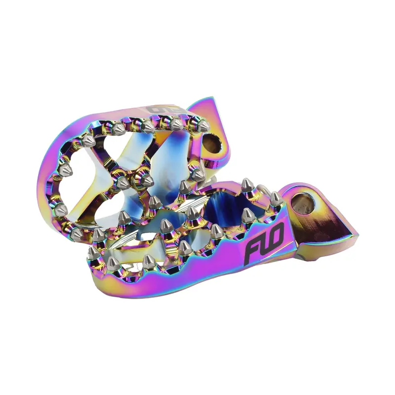 Flo Motorsports Pro Series Jet Fuel–Colored Footpegs For Yamaha – Model 122-8041J 1