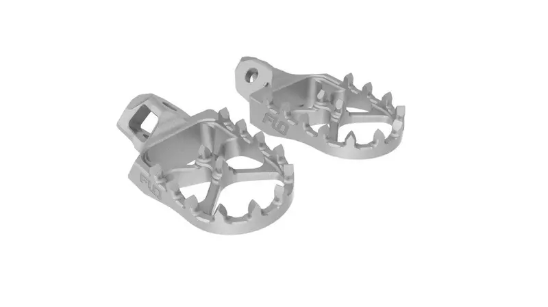 Flo Motorsports Stainless Steel Foot Pegs For Yamaha Atvs & Utvs – #122-9041 1