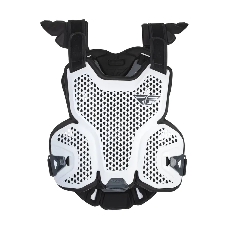 Fly Racing Ce-Certified Revel Lite Roost Guard – White, Small/Medium 1