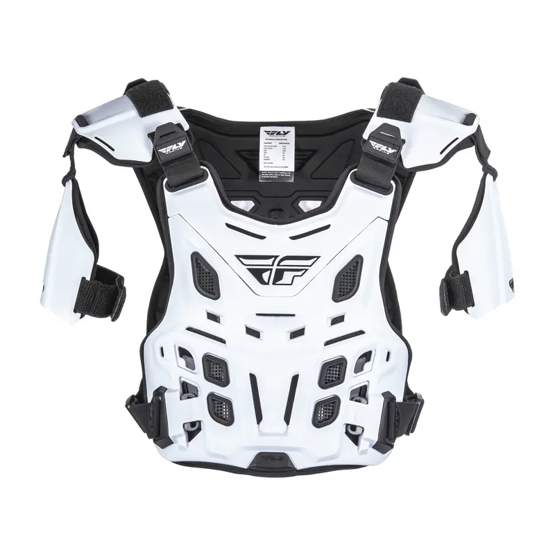 Fly Racing Ce-Certified Revel Off-Road Roost Guard – White 1