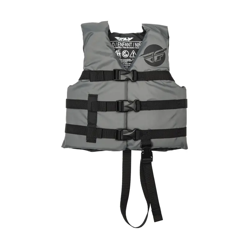 Fly Racing Child Flotation Vest Grey/Black - 221-30323 1