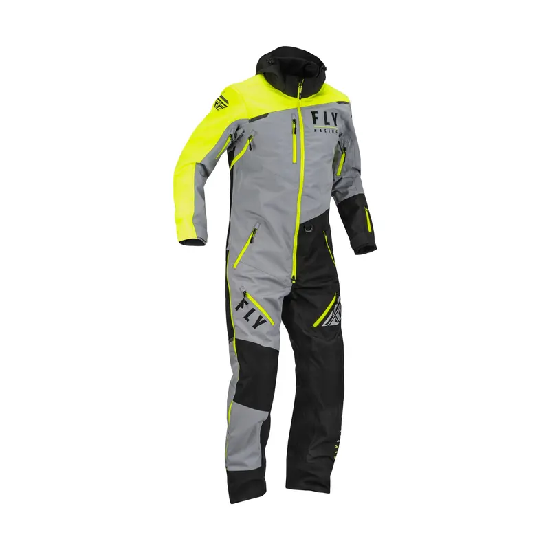 Fly Racing Cobalt Shell Mono Suit – Black, Grey, Hi-Vis Combo – 2X (470-43512X) 1