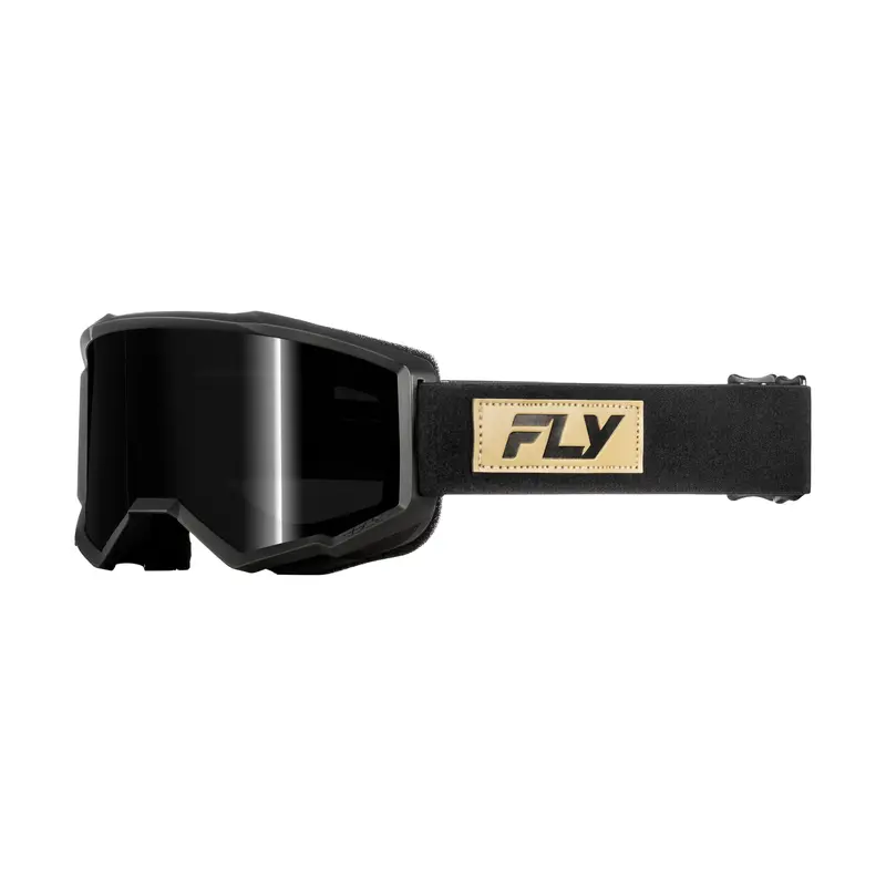 Fly Racing Focus Sand Goggles – Black/Tan Frame With Dark Smoke Lens 1