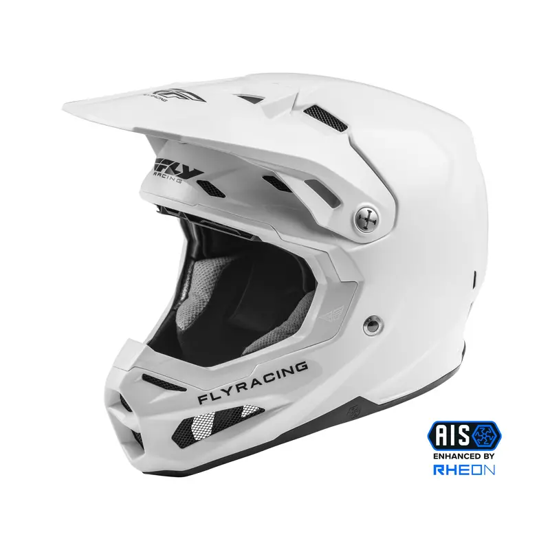 Fly Racing Formula Carbon Solid Helmet – White, Size Sm 1