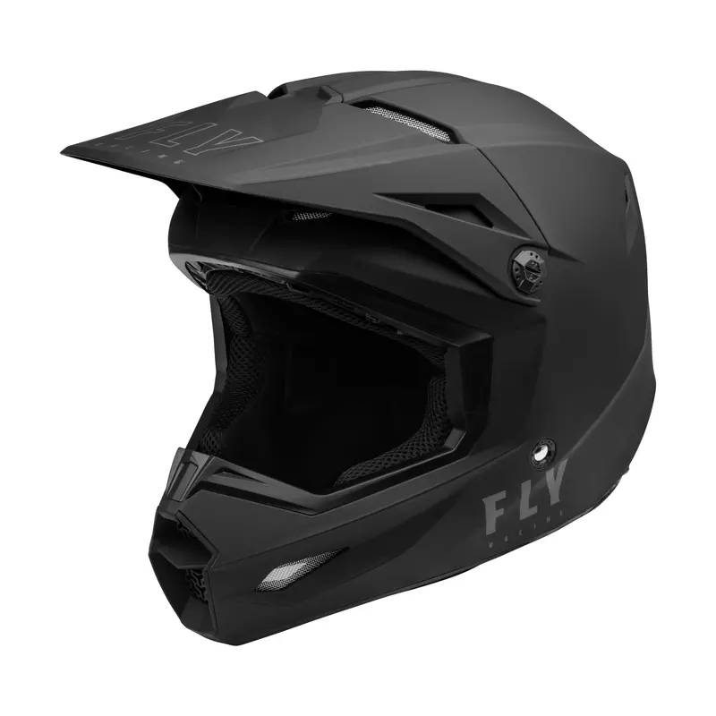 Fly Racing Kinetic Lite Full-Face Motorcycle Helmet – Matte Black Finish 1