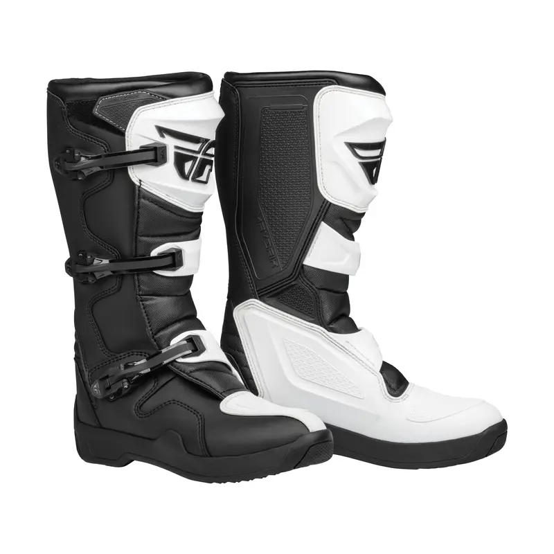 Fly Racing Maverik Lt Motorcycle Boots – White/Black 1