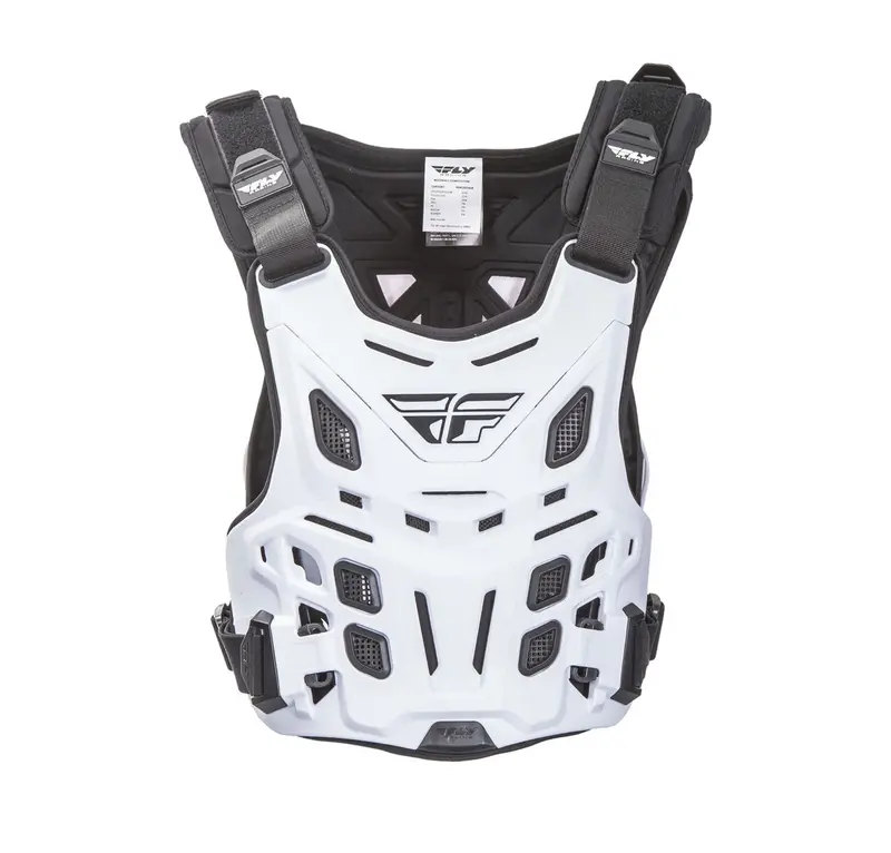 Fly Racing Revel Race Boost Guard – White Protective Knee Armor 1