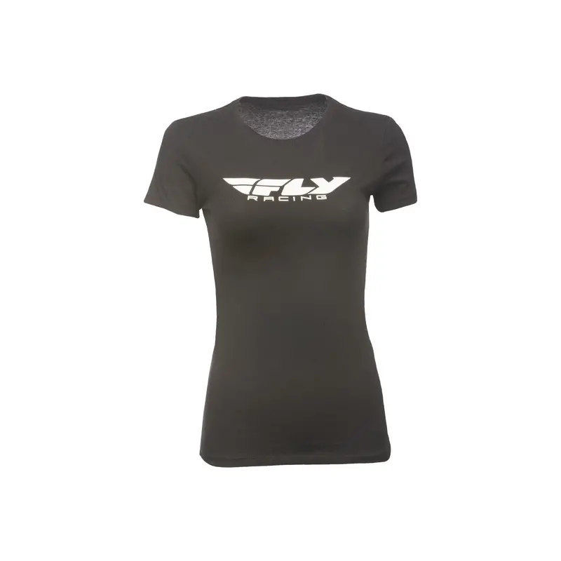 Fly Racing Women’S Corporate Logo T-Shirt – Black, Small 1