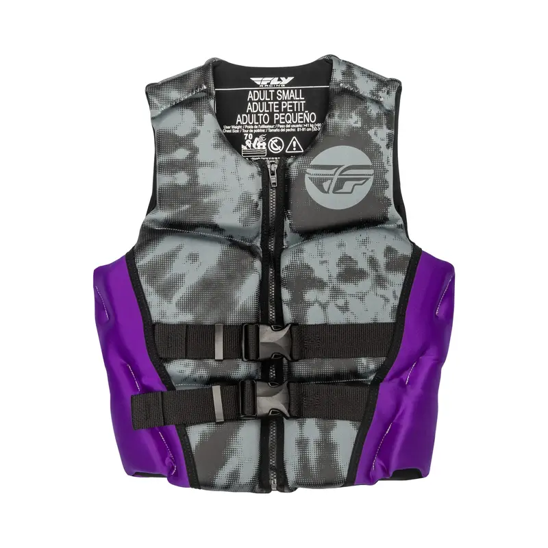 Fly Racing Women'S Neoprene Flotation Vest – Purple/Grey/Black, Medium 1