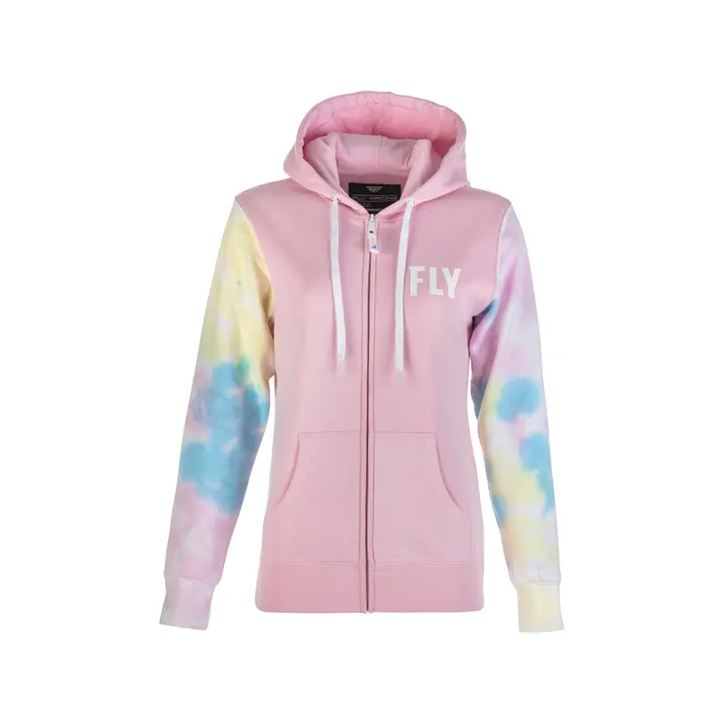 Fly Racing Women’S Vibrant Tie-Dye Hoodie – Pink/Yellow/Blue, Small (Model 358-0071S) 1