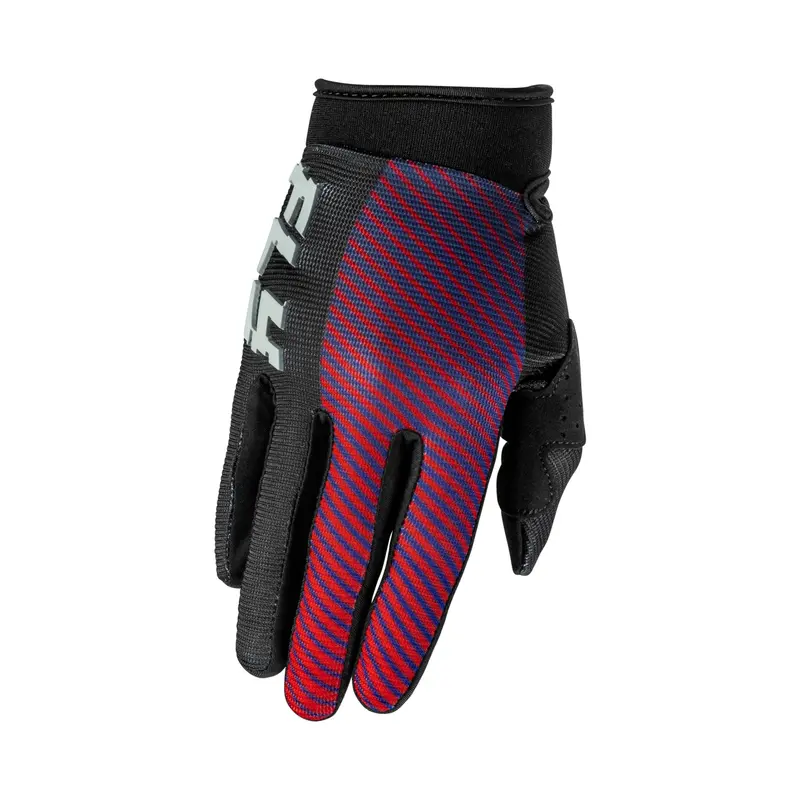 Fly Racing Youth F-16 Motocross Gloves – Black, Red & Purple, Youth Small 1
