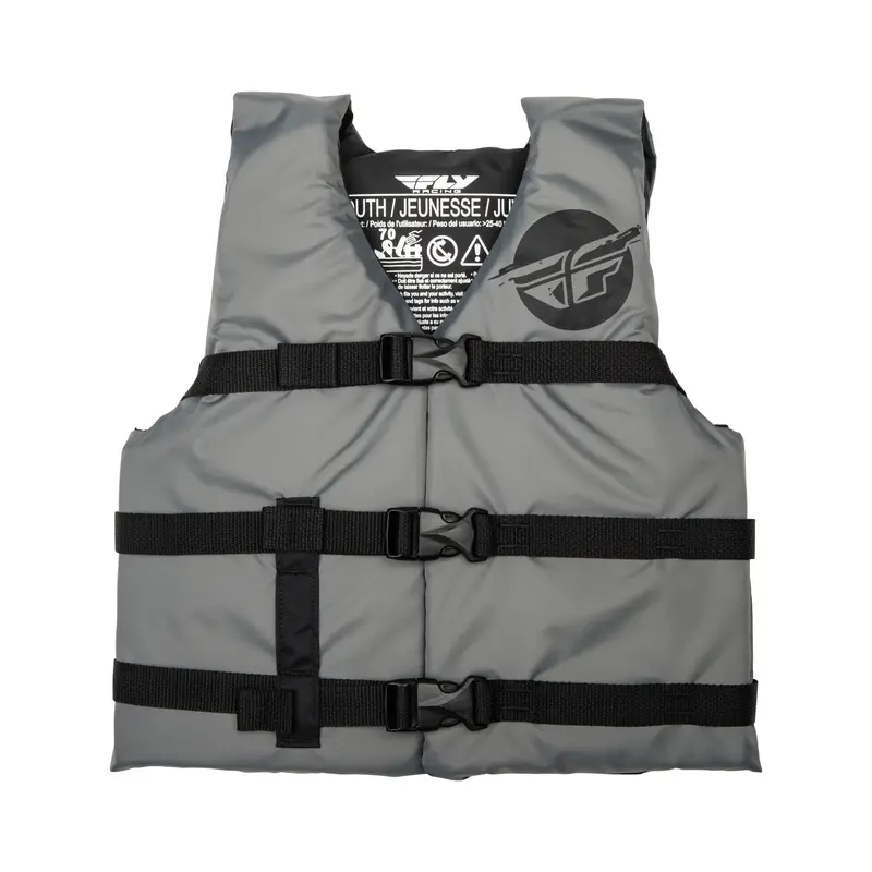 Fly Racing Youth Flotation Vest Grey/Black - 221-30333 1