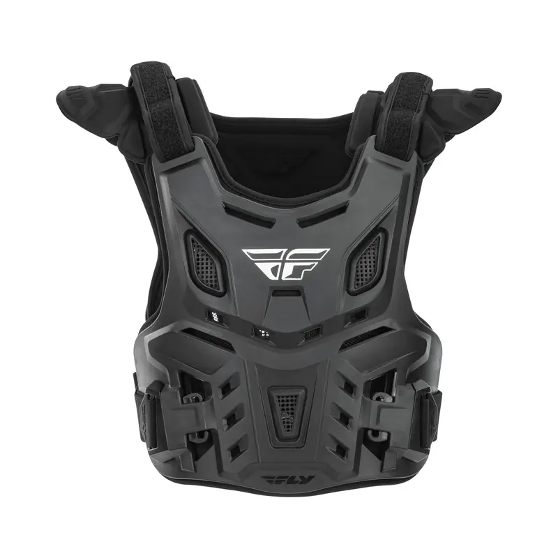 Fly Racing Youth Revel Roost Guard – Black Racing Style 1