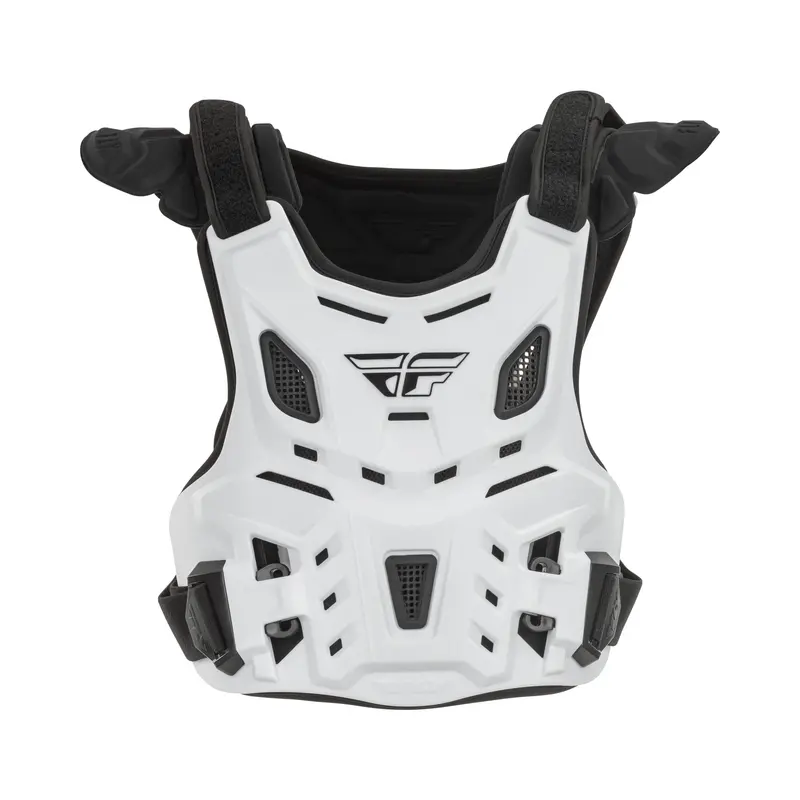 Fly Racing Youth Revel Roost Guard – White Racing Style 1