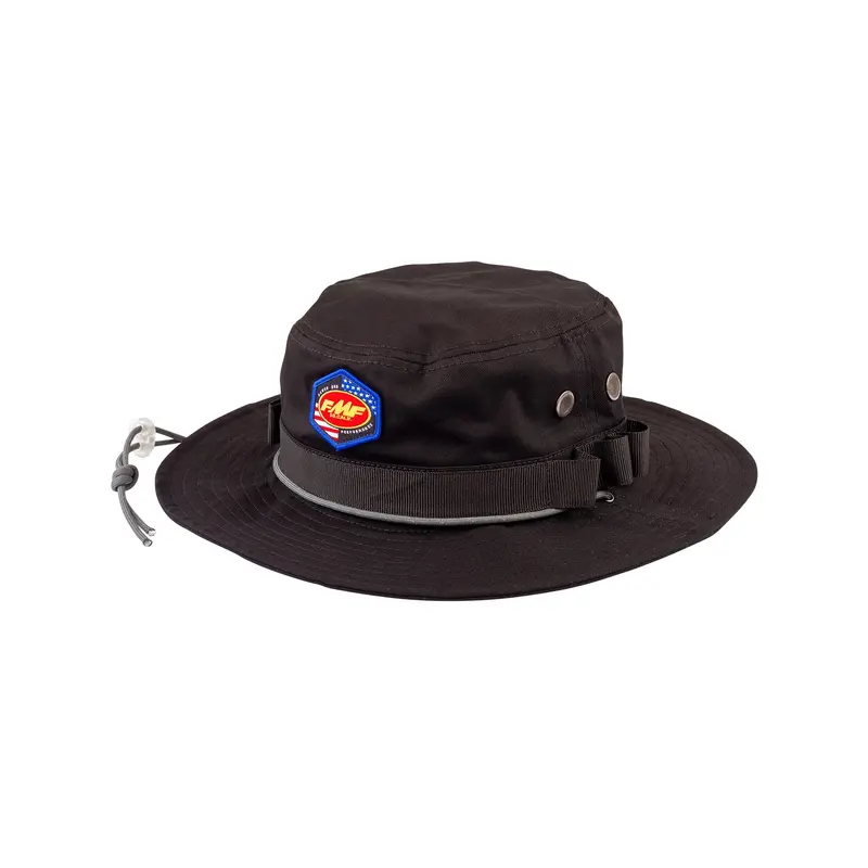 Fmf Nuts & Bolts Black Bucket Hat – Adjustable One-Size Design, Part 782-0112 1