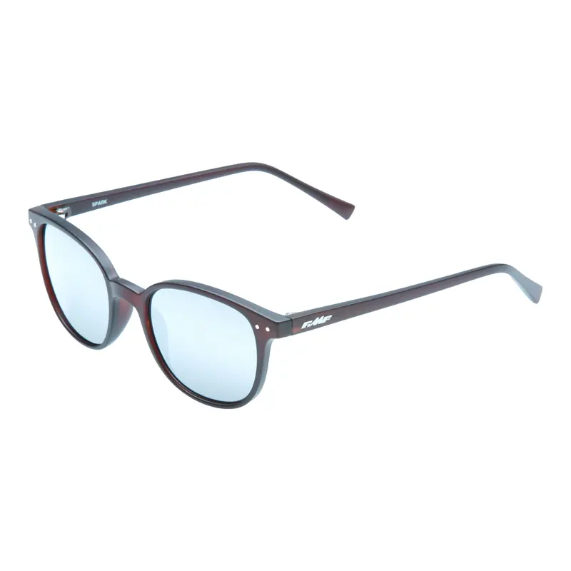 Fmf Vision Spark Mt Sunglasses – Crystal Lens With Root Beer Frame & Silver Mirror Coating | Part #78-4015 1