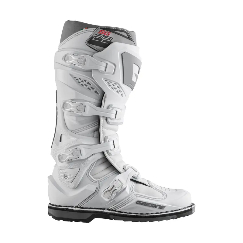 Gaerne Sg-22 Motorcycle Boots – White, Size 10 1