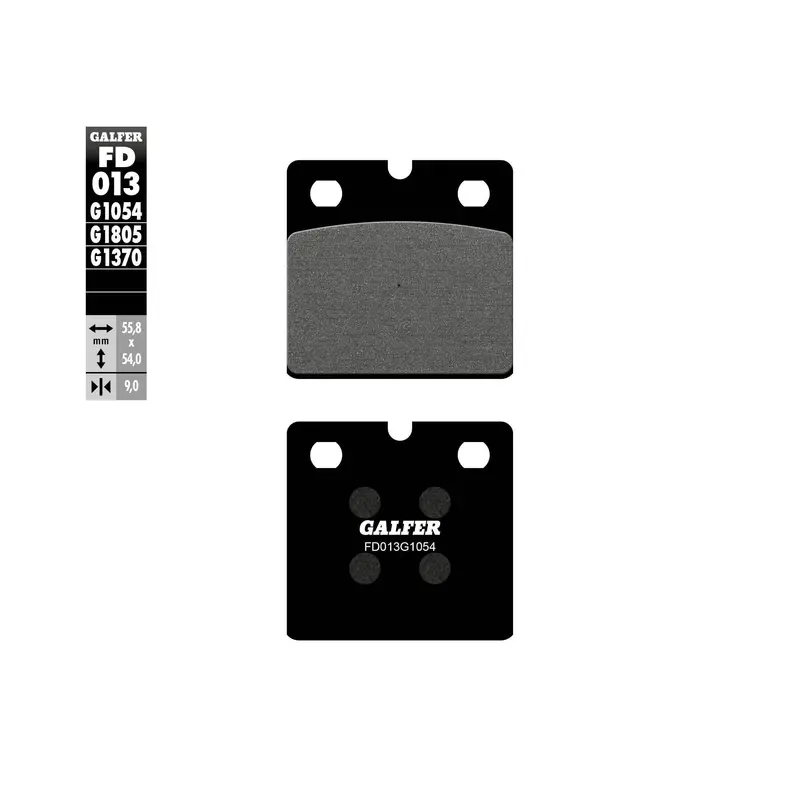 Galfer Semi-Metallic Brake Pads For Fd013G1054 Calipers – Model 17-013S 1