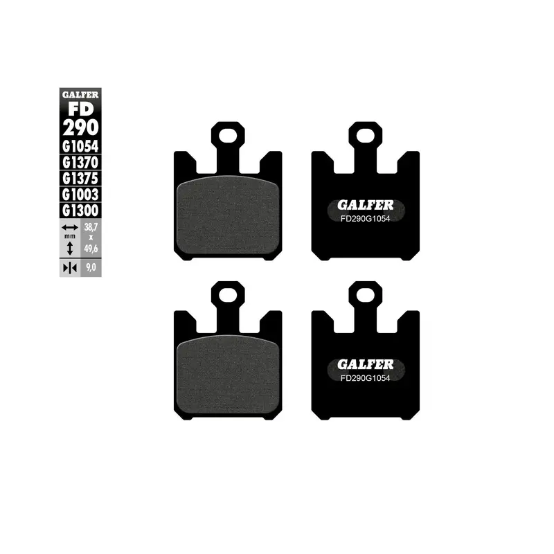 Galfer Semi-Metallic Front Brake Pads – Fd290G1054 Compatible (17-290S) 1