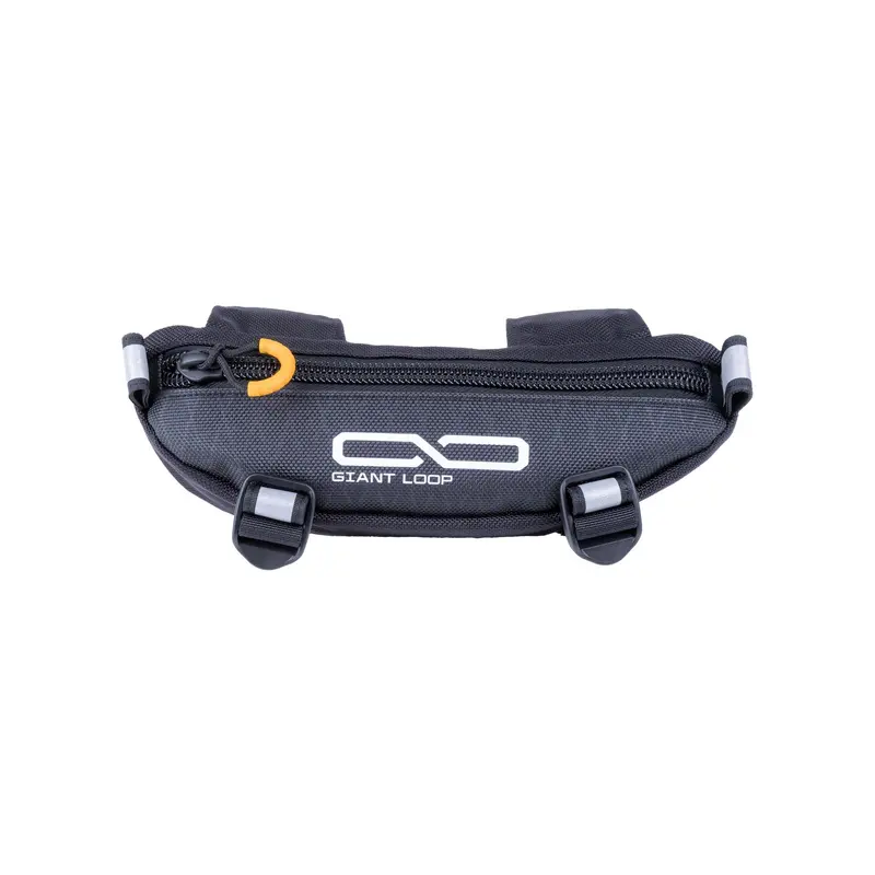 Giant Loop Zigzag Handlebar Bag – Black Nylon, Adjustable Mounting, Waterproof Zipper Closure, 269-0260 1