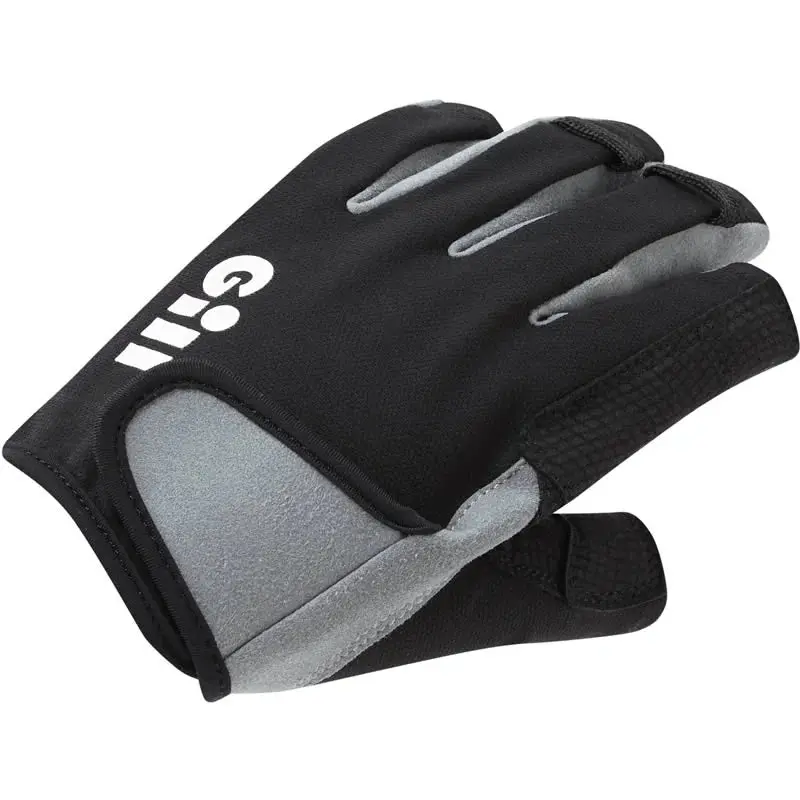Gill Junior Deckhand Short-Finger Black Gloves 1