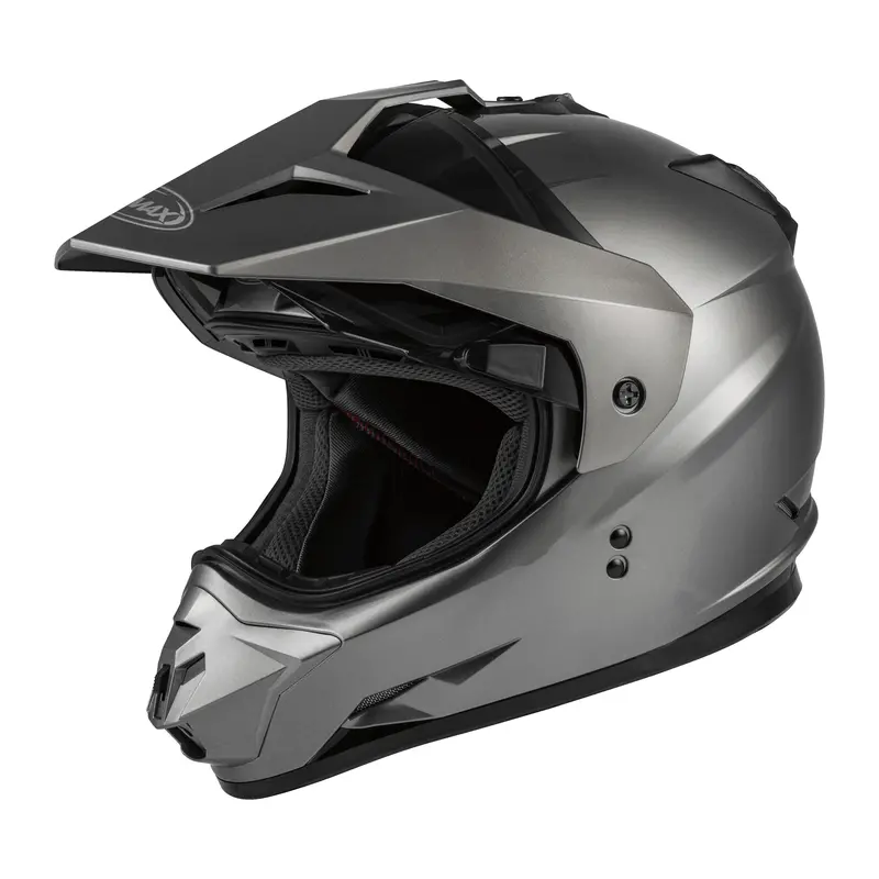 Gmax Gm-11 Dual-Sport Helmet – Titanium Finish, Medium 1