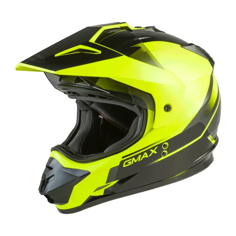 Gmax Gm-11 Scud Dual-Sport Helmet – Matte Hi-Vis/Black, Size 2X 1