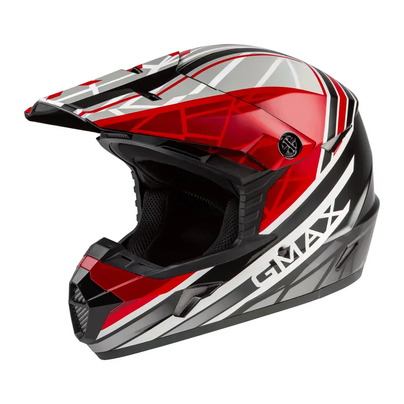Gmax Mx-46 Adult Off-Road Helmet – Black/Red/White, Small 1