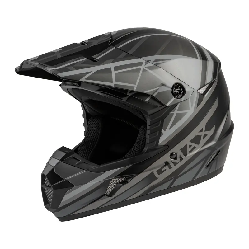 Gmax Mx-46 Adult Off-Road Helmet – Matte Black/Grey, Medium 1