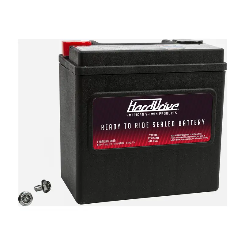Harddrive Factory-Activated Agm Battery – Ytx14L, 240 Cca, 490-2653 1